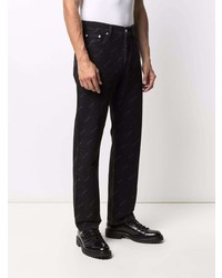 schwarze bedruckte Jeans von Sandro Paris