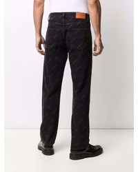 schwarze bedruckte Jeans von Sandro Paris