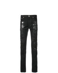 schwarze bedruckte Jeans von Fagassent