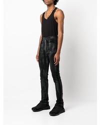 schwarze bedruckte Jeans von Haculla