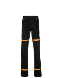 schwarze bedruckte Jeans von Heron Preston