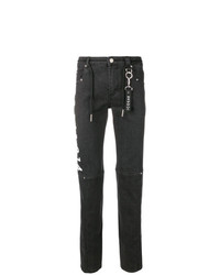 schwarze bedruckte Jeans von Icosae