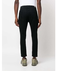schwarze bedruckte Jeans von Dondup