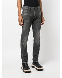 schwarze bedruckte Jeans von Philipp Plein