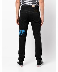 schwarze bedruckte Jeans von Ksubi