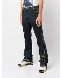 schwarze bedruckte Jeans von GALLERY DEPT.