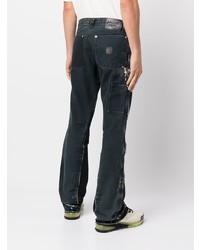 schwarze bedruckte Jeans von GALLERY DEPT.