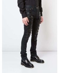 schwarze bedruckte Jeans von Fagassent