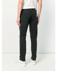 schwarze bedruckte Jeans von Off-White