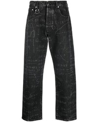 schwarze bedruckte Jeans von Études