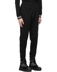 schwarze bedruckte Jogginghose von Versace
