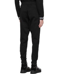 schwarze bedruckte Jogginghose von Versace
