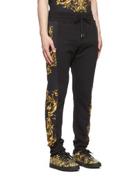 schwarze bedruckte Jogginghose von VERSACE JEANS COUTURE