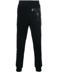 schwarze bedruckte Jogginghose von Moschino