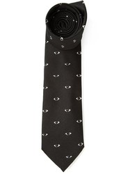 schwarze bedruckte Krawatte von Kenzo