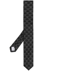 schwarze bedruckte Krawatte von Moschino