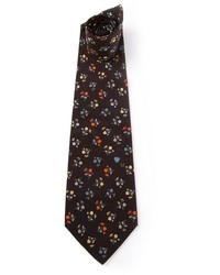 schwarze bedruckte Krawatte von Ungaro