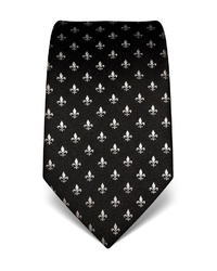 schwarze bedruckte Krawatte von Vincenzo Boretti