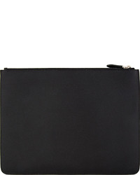 schwarze bedruckte Leder Clutch Handtasche von Givenchy