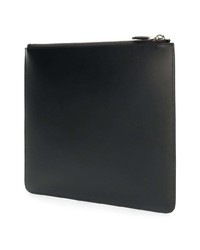 schwarze bedruckte Leder Clutch Handtasche von Givenchy