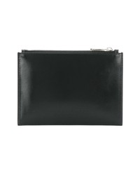 schwarze bedruckte Leder Clutch von Calvin Klein 205W39nyc