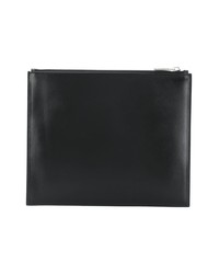 schwarze bedruckte Leder Clutch von Calvin Klein 205W39nyc