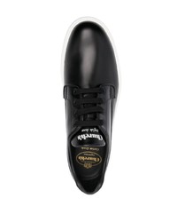 schwarze bedruckte Leder niedrige Sneakers von Church's