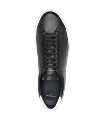 schwarze bedruckte Leder niedrige Sneakers von Givenchy