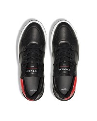 schwarze bedruckte Leder niedrige Sneakers von Givenchy