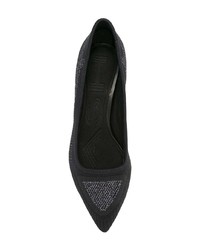 schwarze bedruckte Leder Pumps von Ash