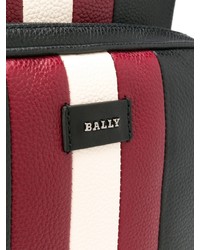 schwarze bedruckte Leder Umhängetasche von Bally