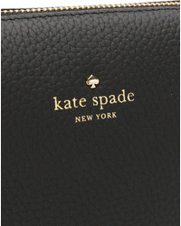 schwarze bedruckte Ledertaschen von Kate Spade