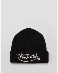 schwarze bedruckte Mütze von Von Dutch