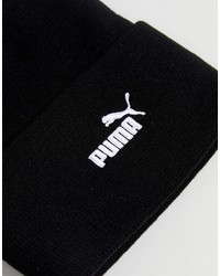 schwarze bedruckte Mütze von Puma