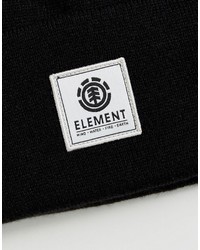 schwarze bedruckte Mütze von Element