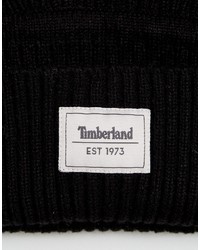 schwarze bedruckte Mütze von Timberland