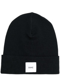 schwarze bedruckte Mütze von Oamc