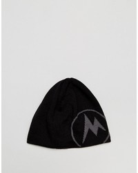 schwarze bedruckte Mütze von Marmot