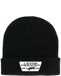 schwarze bedruckte Mütze von Vans