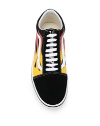 schwarze bedruckte niedrige Sneakers von Vans