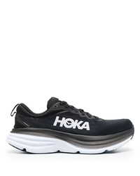 schwarze bedruckte niedrige Sneakers von Hoka One One