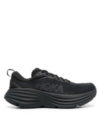 schwarze bedruckte niedrige Sneakers von Hoka One One