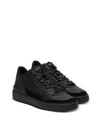 schwarze bedruckte niedrige Sneakers von Balmain