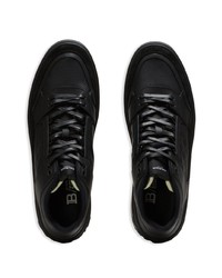 schwarze bedruckte niedrige Sneakers von Balmain