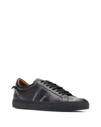 schwarze bedruckte niedrige Sneakers von Givenchy