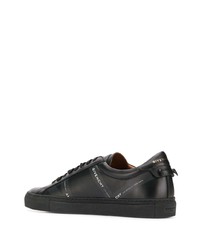 schwarze bedruckte niedrige Sneakers von Givenchy