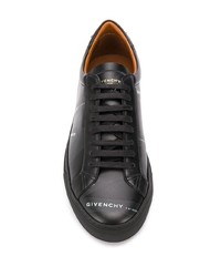 schwarze bedruckte niedrige Sneakers von Givenchy