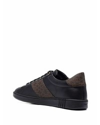 schwarze bedruckte niedrige Sneakers von Bally