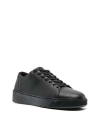 schwarze bedruckte niedrige Sneakers von Calvin Klein