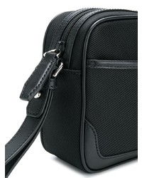 schwarze bedruckte Segeltuch Clutch Handtasche von Bally